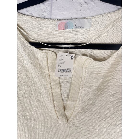 FREE PEOPLE BEACH Women's Egret Ivory Marina Del Sol Sweater Top NWT XS - Picture 2 of 4